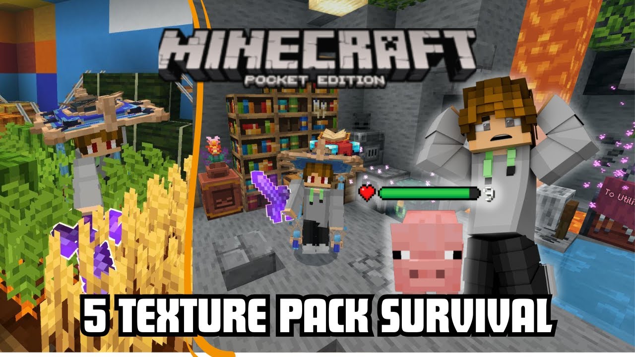 5 TEXTURE PACK MCPE KEREN DAN SMOOTH UNTUK SURVIVAL SUPPORT MINECRAFT 1 ...