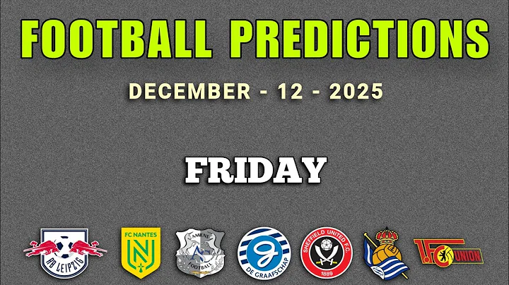FOOTBALL PREDICTIONS TODAY 12 DECEMBER 2025 | CHAMPIONSHIP PREDICTIONS | BUNDESLIGA | GoalIQ