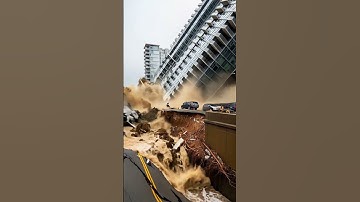 Ground Sinks, Building Collapses Instantly!