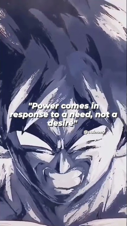 Power comes in response to a need, not a desire