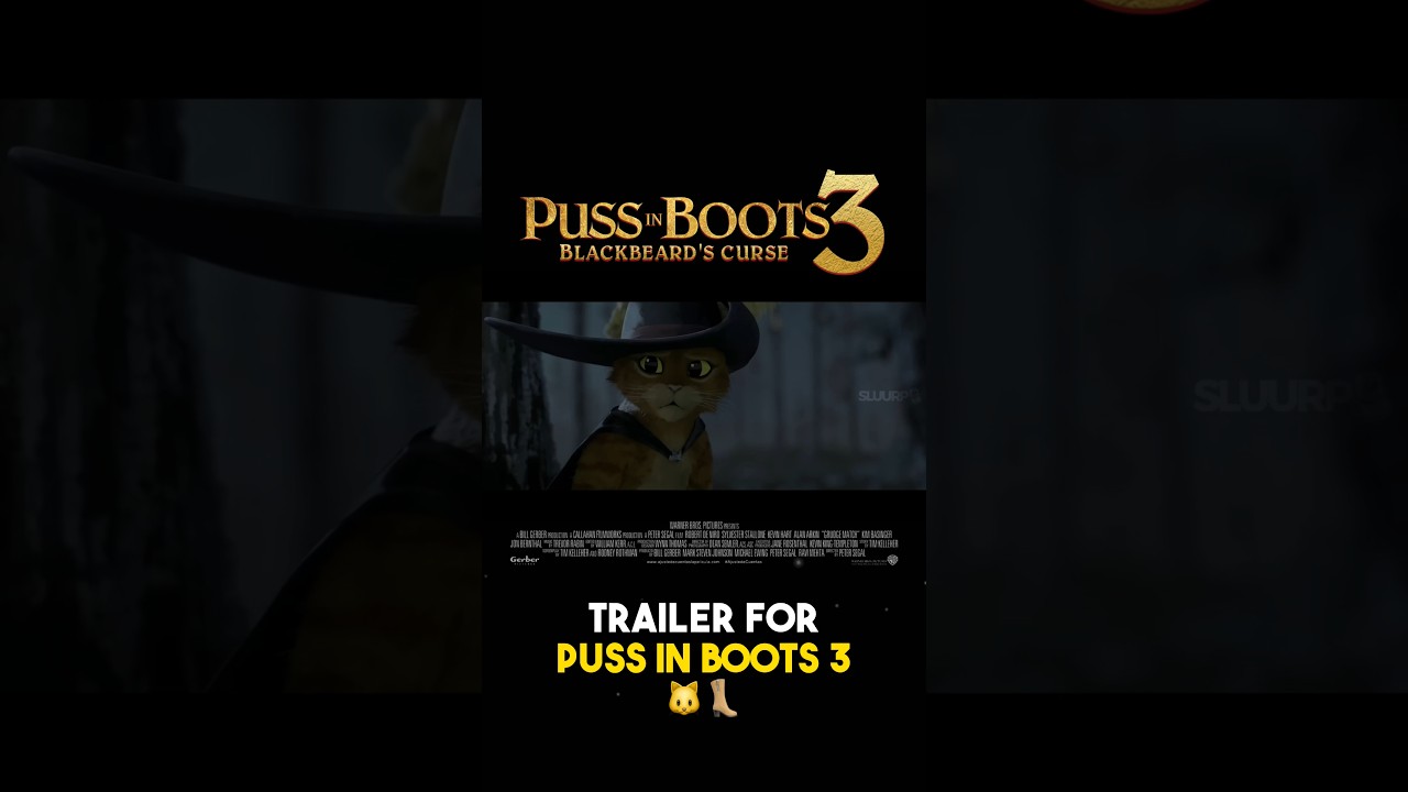 Puss In Boots 3 Blackbeard's Curse (2024) Teaser Trailer Concept