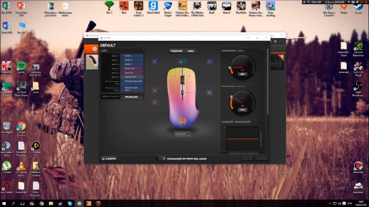 Como fazer macros de Auto Bhop e de Autofire no CSGO (Stellseries)(PT