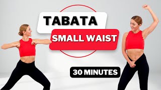 ?30 Min SMALL WAIST ABS + THIGHS?All Standing?No Jumping?Calorie Burn?No Repeat?Warm Up + Cool Down?