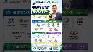 🚀 Future Ready Stocks 2026 | AI, EV, Power &amp; Semiconductor Multibaggers 📈#stocks #investment #wealth
