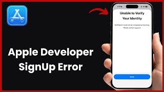 Apple Developer: Unable to Verify Your Identity. Verification Could Not Be Completed at This Time