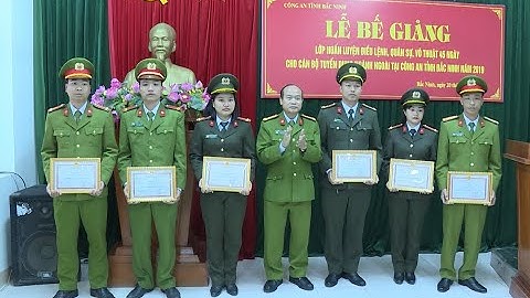 Bế giảng lớp Huấn luyện điều lệnh, quân sự, võ thuật và lịch sử truyền thống CAND