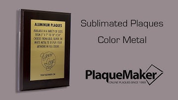 Sublimated Aluminum Plaques  - PlaqueMaker.com