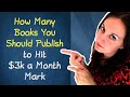 ❓How Many Books You Must Create to Make $3k a Month on Amazon KDP? (How to sell notebooks on Amazon)