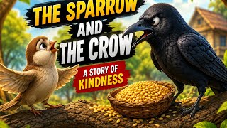 The Sparrow and the Crow | A Heartwarming Story About Kindness | Moral Story for Kids