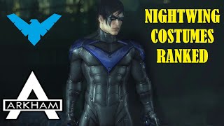 Batman Arkham Series - Nightwing Costumes RANKED