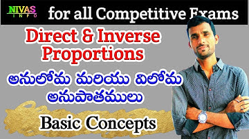 Direct and Inverse Proportions | Maths Concepts and Formulas | Meaning | Differences | Nivas Info