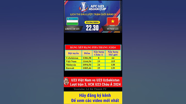 U23 Việt Nam vs U23 Uzbekistan l Lịch thi đấu trận cuối vòng bảng U23 Châu Á 2024 #u23 #u23afccup
