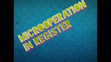 Microoperation on register