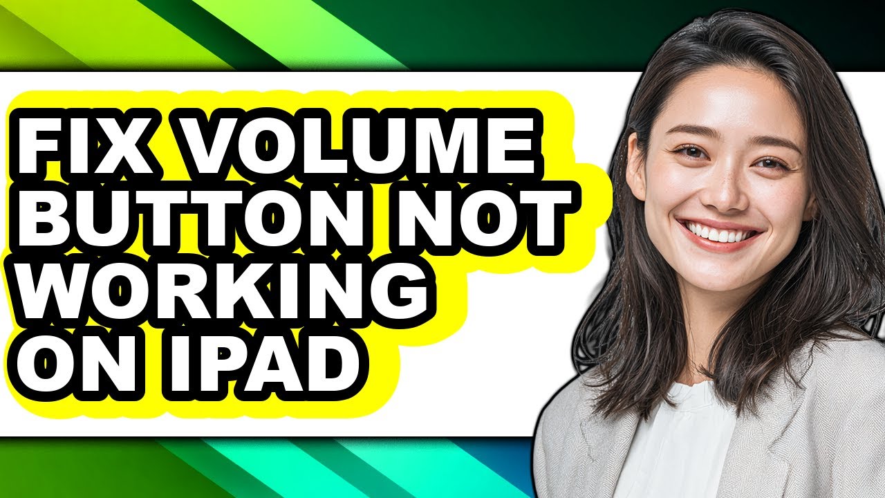 How to Fix Volume Button Not Working on Ipad (only Way) - YouTube