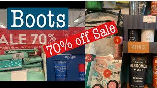 Boots 70% off sale 2021