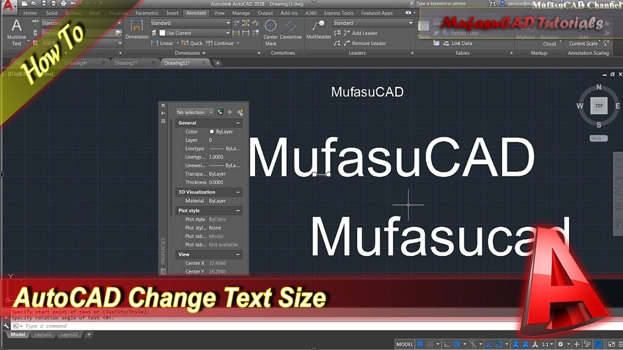 Autocad Text Size Chart