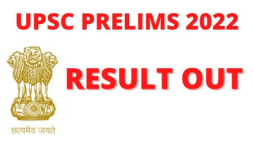 UPSC PRELIMS 2022 RESULT OUT | By APOORVA RAJPUT