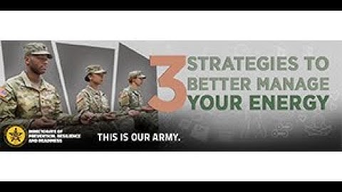 Better Manage Your Energy