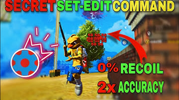 ✅Set-edit new commands 🇧🇷(Increase your Sensitivity 2x) | ☑️Without dpi | setedit freefire💯