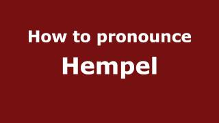 Famous How to Pronounce Hempel - PronounceNames.com Net Worth