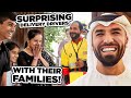 Surprising Delivery Drivers With Their Families