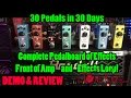 DONNER Effects - Full Pedaboard & Power - Demo & Review - 30 Pedals in 30 Days 2015