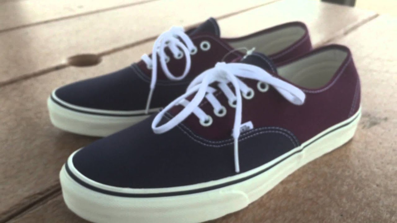 Shoe Review: Vans 'Vintage 2-Tone' Authentic (Dress Blues/Fig)