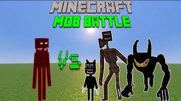 AML 666 Vs Siren Head, Cartoon Cat and Beast Bendy(BendyTheDemon18) - Minecraft Mob Battle 