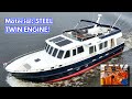 545k steel twin engine trawler yacht for sale rugged liveaboard explorer yacht