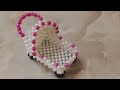 DIY Buggy beaded.  Детская коляска из бусин.