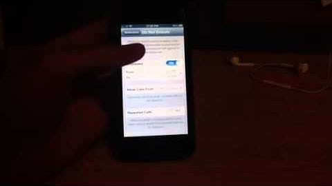 iOS 6 features - Do Not Disturb