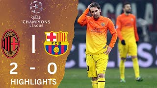 AC Milan x  Barcelona  (2-0) | Extended Goals & Highlights | UCL 2012/2013