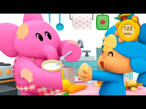 🍰 POCOYO em PORTUGUÊS do BRASIL - Fazendo um bolo de aniversário [124 min] DESENHOS  ANIMADOS 