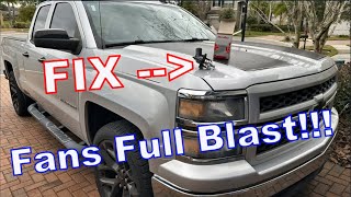 DIY 2014+ Silverado / Sierra Thermostat Install when fans are full blast!! #silverado #gmc #sierra