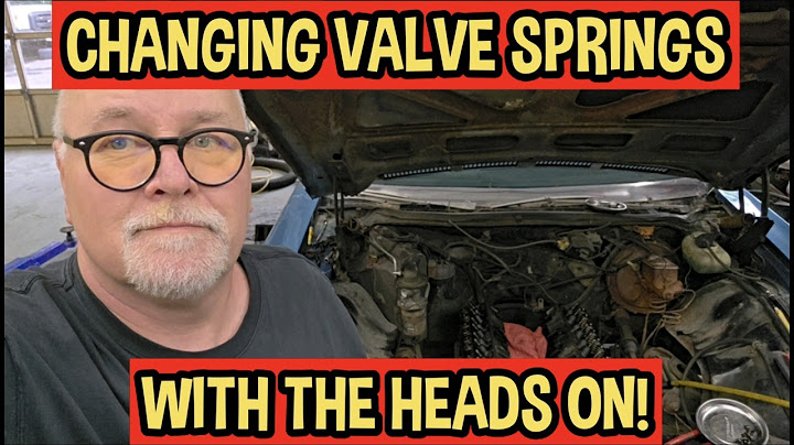 Replacing Valve Springs Without Removing The Heads. Small Block Chevy