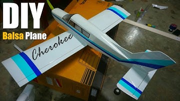 How To Make Piper Cherokee Rc Plane With Balsa Wood From Scratch By Diy Rc Plane Channel