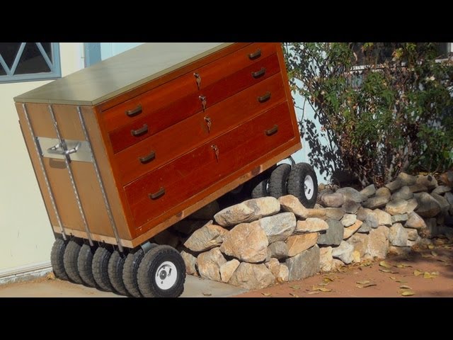 Built Monster Tool Box 13 Wheel All Terrain Wooden Roll Away Review Build Diy Youtube