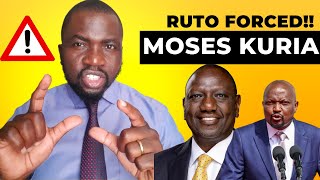 Watch as Horrified Ruto Forced to Hand Mic to Moses Kuria by Mai Mahiu Resident