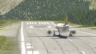 Using Courchevel As An International AIRPORT (Small, STEEP Runway)