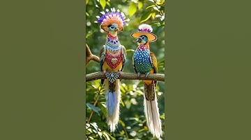 Thumbnail of Birds chirping  #ai #beautifulanimals #oiseau #birdslover #nature