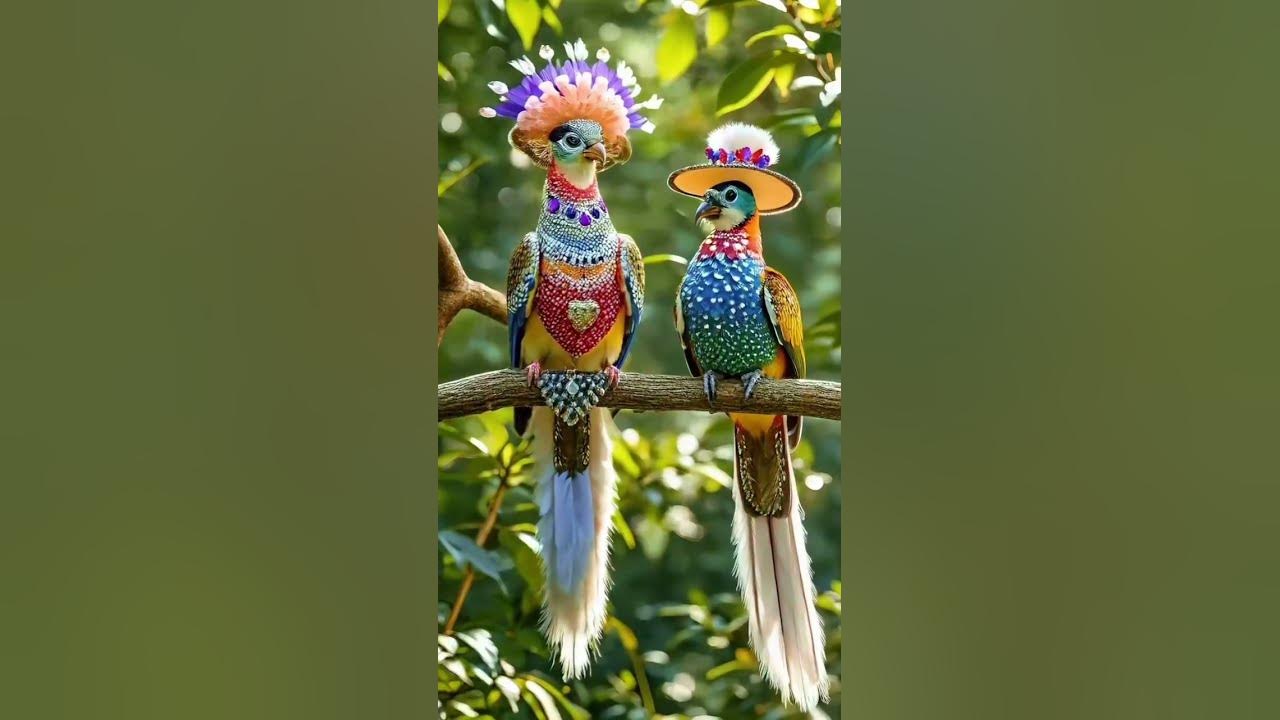 Birds chirping  #ai #beautifulanimals #oiseau #birdslover #nature