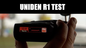 UNIDEN R1 RADAR DETECTOR TEST