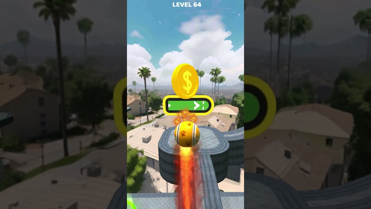 3D Super Rolling Ball Race Gameplay Speedrun Level 64 