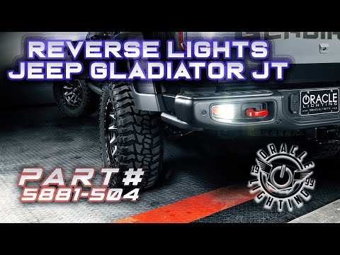 Jeep Gladiator Rear Bumper LED Reverse Lights from ORACLE Lighting- Installation Guide DIY