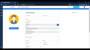 Design a Responsive User Profile page using HTML, CSS, JavaScript and Bootstrap