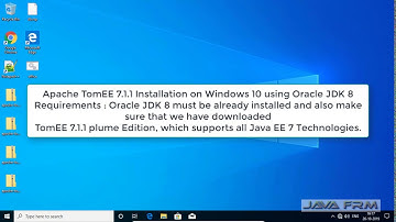 Apache TomEE 7.1.1 Installation on Windows 10 using Oracle JDK 8 | TomEE plume 7.1.1