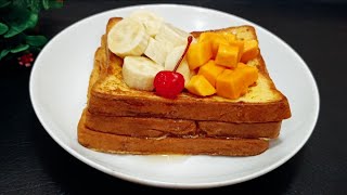 Healthy Breakfast Recipe in 5 Minutes / Egg Toast & Fresh Fruits Breakfast / French Toast Recipe  screenshot 4