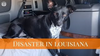 We drove through a disaster in Louisiana! No running water at the truck stop.