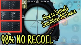 Setting Sensitivitas No Recoil All Device | PUBG MOBILE INDONESIA