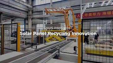 Fully Automated Solar Panel Recycling – Robotic Feeding in Action!